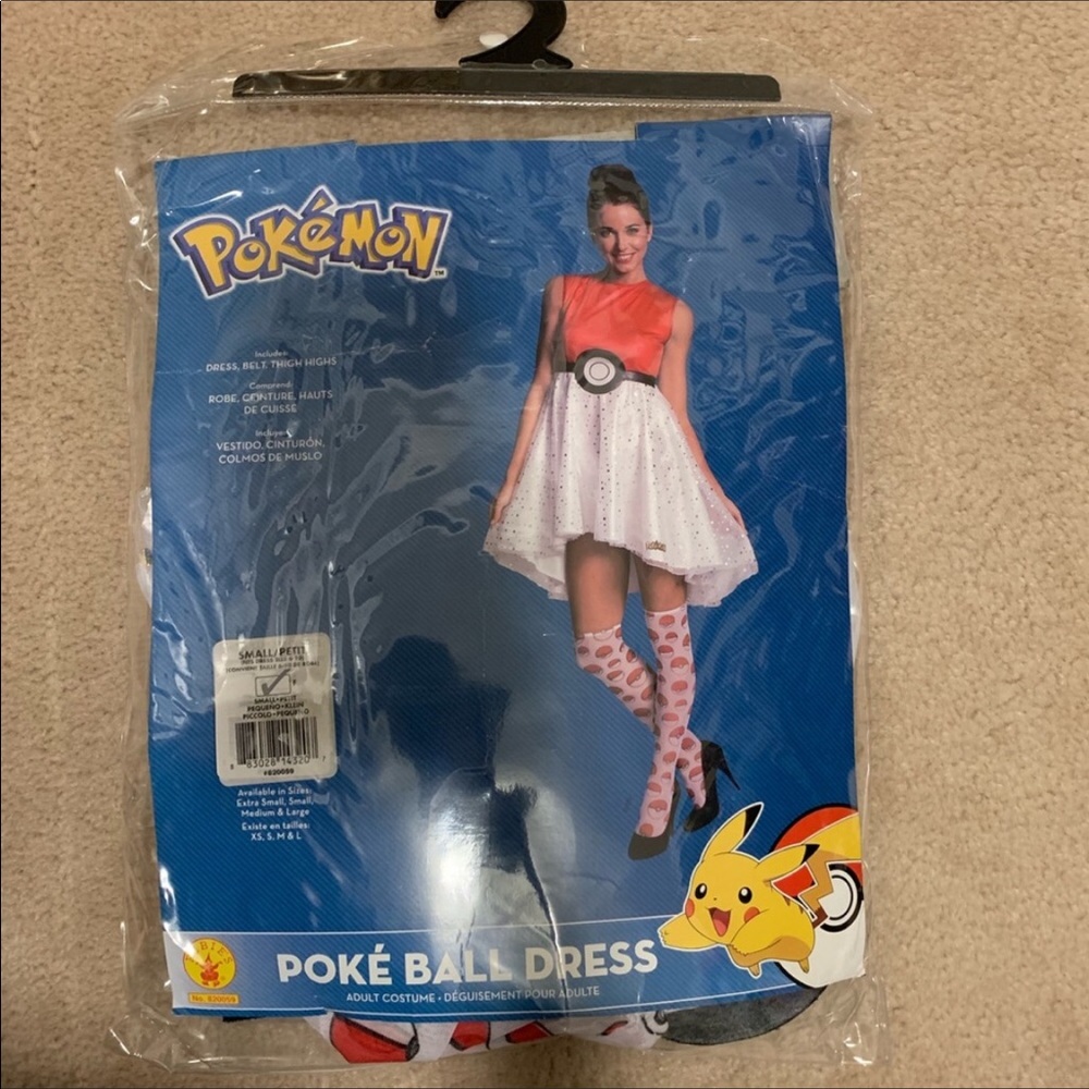 Fast Ship!! Pokémon Pokeball Costume Dress